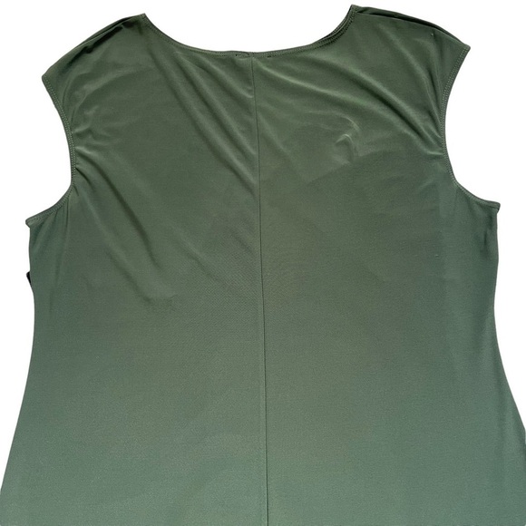 Bebe Olive Green Ruched Front Bodycon Dress Women’s Plus Size 2X - Picture 5 of 9